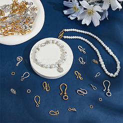 60Bags 13 Styles Tibetan Style Hook and Eye Clasps&nbsp;FIND-SP0006-16