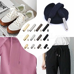 24 Sets 12 Styles Zinc Alloy End Caps&nbsp;FIND-NB0004-14