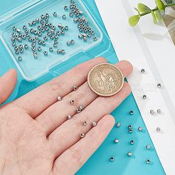 120Pcs 3 Style 201 Stainless Steel Beads&nbsp;STAS-NB0001-69