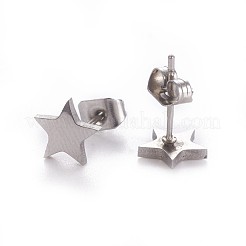 Tarnish Resistant 304 Stainless Steel Stud Earrings&nbsp;X-EJEW-F227-12P