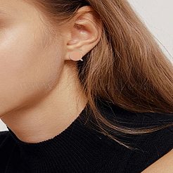 2Pcs Stainless Steel Clip-on Earrings&nbsp;EJEW-LP0007-046RG