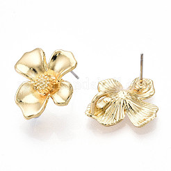 Flower Alloy Stud Earrings&nbsp;MAK-T011-02G