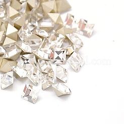 K9 Glass Pointed Back Rhinestone Cabochons&nbsp;RGLA-A001-6x6x4mm-M