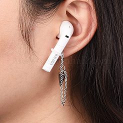 Tarnish Resistant Anti-Lost Earring for Wireless Earphone&nbsp;EJEW-JE04784
