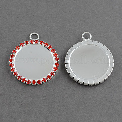 Brass Rhinestone Pendant Cabochon Settings&nbsp;RB-R006-M
