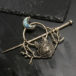 Tibetan Style Alloy Hair Sticks&nbsp;PW-WGEA195-01