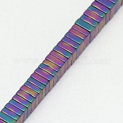 Electroplate Non-magnetic Synthetic Hematite Heishi Beads Strands&nbsp;G-J171B-2x2mm-01