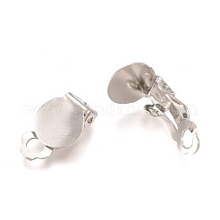 Iron Clip-on Earring Settings&nbsp;IFIN-R204-09