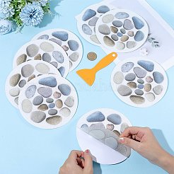 8Pcs PEVA Bathtub Anti-slip Stickers with Scraper&nbsp;DIY-SP0006-68
