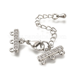 Rack Plating Brass Lobster Claw Clasps&nbsp;KK-F883-18P
