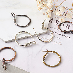 Brass Hoop Earrings&nbsp;KK-CD0001-10