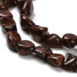 Natural Mahogany Obsidian Beads Strands&nbsp;G-P497-01E-87