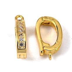 Brass Micro Pave Cubic Zirconia Enhancer Shortener Pendant Bails&nbsp;ZIRC-P007-03G-NR