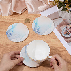 3Pcs Porcelain Cup Mats&nbsp;PORC-DJ0001-01B