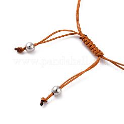 Adjustable Nylon Thread Braided Bead Bracelets&nbsp;BJEW-JB06655-01