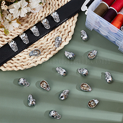 20Pcs Alloy Shank Buttons&nbsp;BUTT-PH0001-82B-P