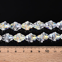 Electroplate Transparent Glass Beads Strands&nbsp;EGLA-N020-03A