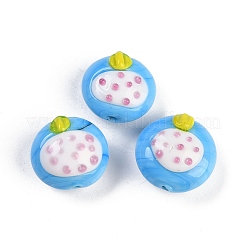 Handmade Lampwork Bumpy Beads Strands&nbsp;LAMP-Q002-02F