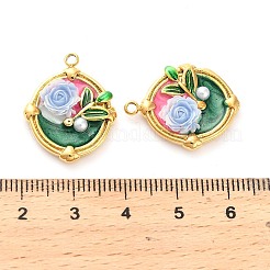 304 Stainless Steel Enamel Pendants&nbsp;STAS-B084-11G-01