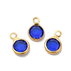 Ion Plating(IP) 304 Stainless Steel with Glass Charms&nbsp;STAS-G305-11G-01