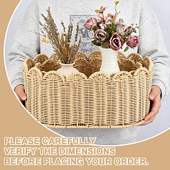 2Pcs 2 Styles Paper Woven Rattan Storage Basket&nbsp;AJEW-UN0005-72