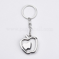 Mini Alloy Photo Frame Keychain&nbsp;KEYC-WH0004-06P