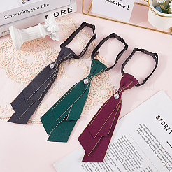 3Pcs 3 Colors Adjustable Polyester Necktie&nbsp;AJEW-CY0001-43