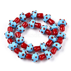Handmade Lampwork Beads Strands&nbsp;X-LAMP-N024-09H