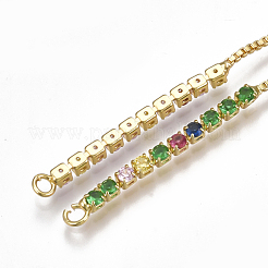 Brass Bracelets Making&nbsp;ZIRC-S061-68
