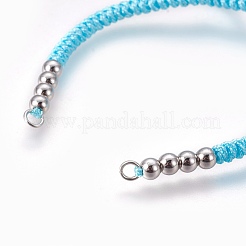Nylon Cord Braided Bead Bracelets Making&nbsp;BJEW-F360-FP17