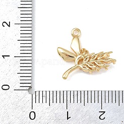 Brass Micro Pave Clear Cubic Zirconia Pendants&nbsp;KK-G545-04G