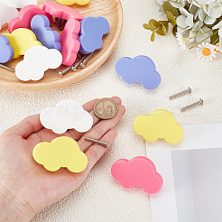 16Pcs 4 Colors Synthetic Rubber Drawer Pull Drop Swing Handles&nbsp;AJEW-NB0008-11