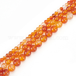 3 Strands 3 Styles Natural Carnelian Beads Strands&nbsp;G-GO0001-06