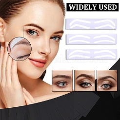 60Pcs 3 Styles Plastic Eyebrow Tattoo Practice Skin&nbsp;AJEW-CP0009-58B