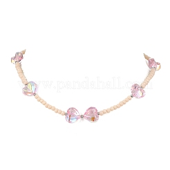 Glass Beaded Necklaces for Women&nbsp;NJEW-JN06081