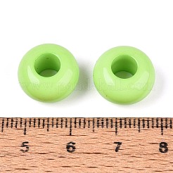 Opaque Acrylic European Large Hole Beads&nbsp;SACR-N019-03D