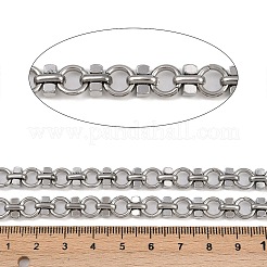304 Stainless Steel Ring with Cube Link Chains&nbsp;CHS-A019-05P