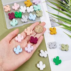 24Pcs 12 Colors  Silicone Beads&nbsp;SIL-CA0001-06