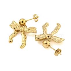 Ion Plating(IP) 304 Stainless Steel Stud Earrings&nbsp;EJEW-S223-03G-01