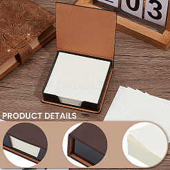 PU Leather & Plastic Memo Note Pad Holder&nbsp;AJEW-CL0003-61A