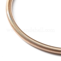 Steel Wire Round Snake Chain Stretch Bracelet&nbsp;BJEW-WH0018-10B-01
