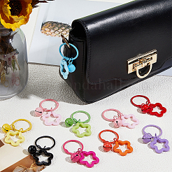 20Pcs 10 Colors Zinc Alloy Keychains&nbsp;KEYC-BBC0001-16