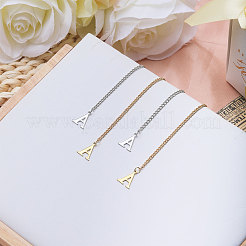304 Stainless Steel Letter A Charms Pendant Decoration&nbsp;HJEW-GL00002