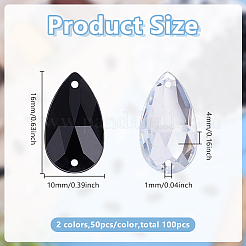 100Pcs Sew on Rhinestone&nbsp;ACRT-GO0001-01A