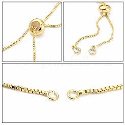 Rack Plating Brass Chain Bracelet Making&nbsp;X-KK-A142-017G