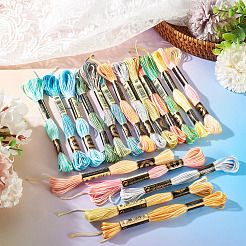 18 Skeins 18 Colors 6-Ply Polyester Embroidery Floss&nbsp;OCOR-TA0003-49