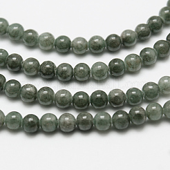 Natural Yellow Jade Beads Strands&nbsp;G-G598-8mm-YXS-25