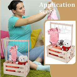 1 Bag Wooden Storage Box for Baby Products&nbsp;DJEW-UN0001-06