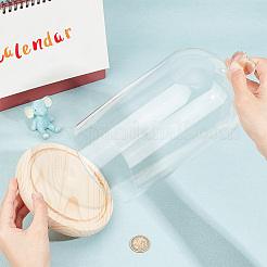 Heart Glass Dome Cover&nbsp;AJEW-WH0471-48D