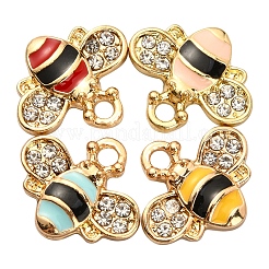 40Pcs 4 Colors Alloy Enamel Pendants&nbsp;ENAM-CJ0002-52
